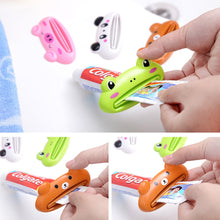 Load image into Gallery viewer, 1/2/3PCs Animal Toothpaste Dispenser Holder Plastic Rolling Tube Squeezer Tooth Paste Extruder Home Bathroom Accessory Supplies