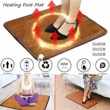 Load image into Gallery viewer, 3 Sizes Office Heating Foot Mat Winter home Electric Heating Pad Warm Feet Thermostat Carpet Leather Household Warming Tools